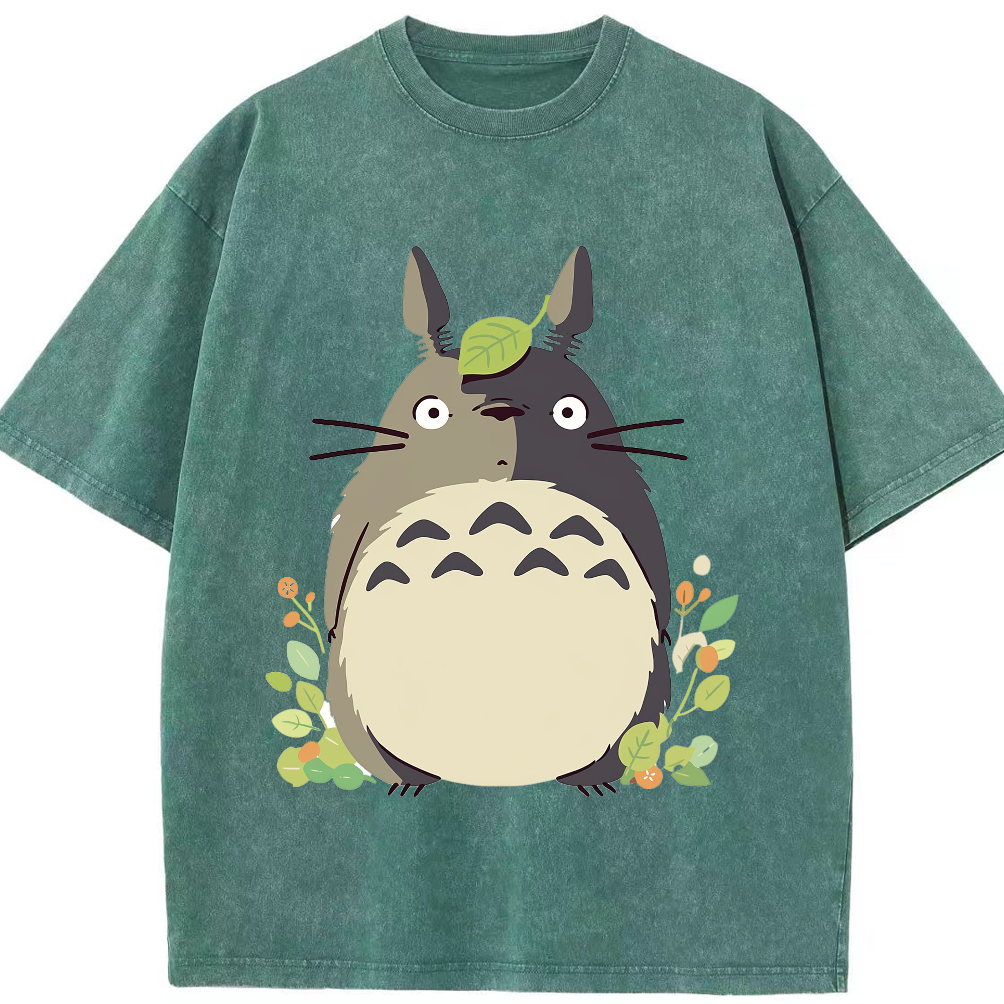 （画像用） となりのトトロ 草壁メイ 草壁サツキ My Neighbor Totoro Satsuki Kusakabe Mei Kusakabe 綿100% ヴィンテージ風 半袖Tシャツ（フロントプリント）